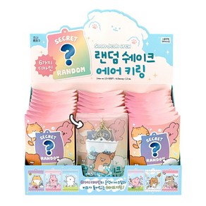 순덕이 랜덤 뽑기 쉐이크 에어 키링 23개(박스) 홀더 가방 열쇠 고리 친구 단체 선물, 1세트