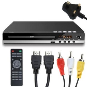 멀티미디어 DVD 플레이어 박스 HDMI AV 원격 USB 마이크 풀 HD 1080P CD 디스크 미디어 플레이어 기계, 2)UK Standad, UK PLUG 230V