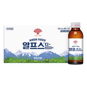 동화약품 부채표 알프스디2000액, 100ml, 200개