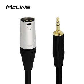 맥라인 스테레오 3.5mm ST to XLR 캐논 케이블 1m MC-HA28, 1개