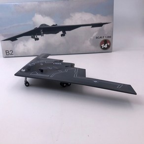 다이캐스트 1/200 스케일 B2 USAF B-2A 폭격기 항공기 비행기 복제 모델 장난감 전시 수집용, A, 1개