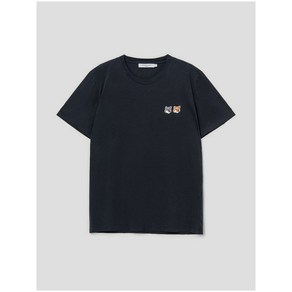 Unisex Double Fox Head Patch Classic Tee-Shit - Anthacite