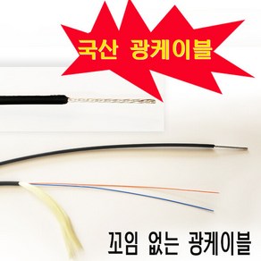 국산광케이블1CORE500M와이어싱글/FTTH인입선케이블, 1개