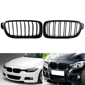 BMW 3시리즈 F30그릴 키드니 M퍼포먼스 블랙, F30, M퍼포먼스타입 블랙(한줄)