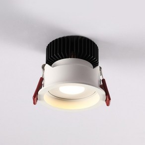 LED 3인치 줌스틱 COB 일체형 할로겐 각도조절 회전 매입등 다운라이트 8W 주백색 전구색, 1개