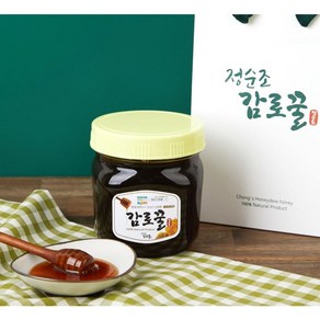 건강에 좋은 정순조감로꿀 국산 100% 제천 토종 천연 벌꿀 정순조 감로꿀, 600g, 1개