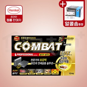 컴배트 바퀴벌레 맥스 베이트 울트라 슬림형 10개입 겔 트랩, 10g, 1개