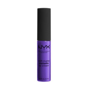 NYX PROFESSIONAL MAKEUP Soft Matte Metallic Lip C NYX PROFESSIONAL MAKEUP 소프트 매트 메탈릭 립 크림 리퀴드 립스틱, 0.22 Fl Oz (1팩), 아바나, 1개