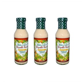 Walden Farms Chipotle Ranch Dressing 월든 팜즈 치폴레 랜치 드레싱 12oz(355ml) 3팩, 1개, 355ml
