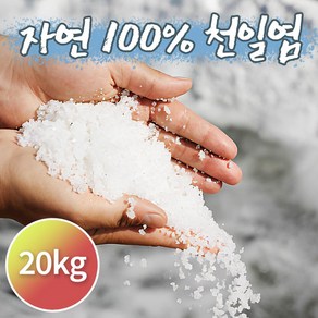 간수뺀 천일염20kg 수입천일염 김장소금 배추절임소금 굵은소금 업소용 식당용, 1개, 20kg