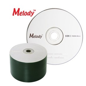 멜로디 CD-R 52배속 700MB 벌크/50매