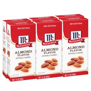 McCormick Imitation Almond Flavor 1 fl oz (Pack of 6) McCormick 이미테이션 아몬드 맛 1 fl oz (6개 팩)