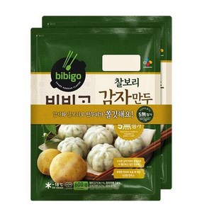 비비고 찰보리 감자만두 600G, 2개