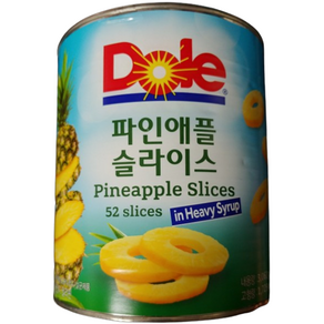 Dole 파인애플 슬라이스 3kg, 1개