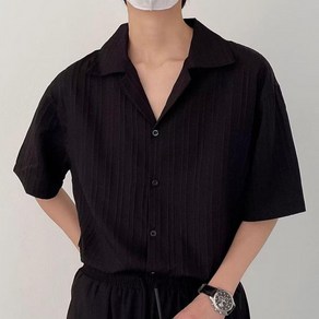 남자반팔셔츠 여름셔츠 시원한 오픈카라 남친룩