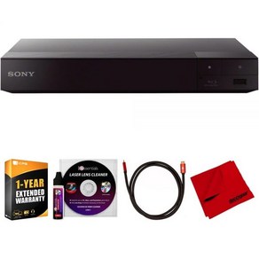 소니 BDPS6700 4K 업스케일링 3D 스트리밍 블루레이 디스크 플레이어 번들 데코 기어 6FT HDMI 케이블 극세사 클리닝 천 에센셜 레이저 렌즈 클리너 1년 CPS 강, 1개