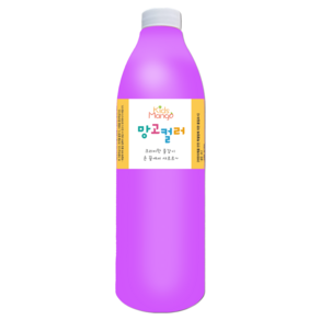 키즈망고 망고컬러 물감놀이, 1000ml, 퍼플