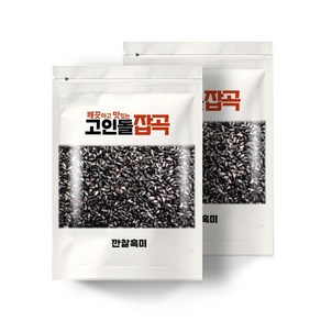 고인돌잡곡 국내산 검정쌀 깐찰흑미 500g+500g, 2개, 500g