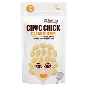 Choc Chick 촉칙 슈가프리 생 카카오 버터 100g 코코아 글루텐프리 Raw Cacao Butter