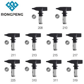 RONGPENG 가역 텅스텐 스틸 에어리스 페인트 스프레이 건 팁 노즐 페인트 건 액세서리 도구, 1개, 03 215