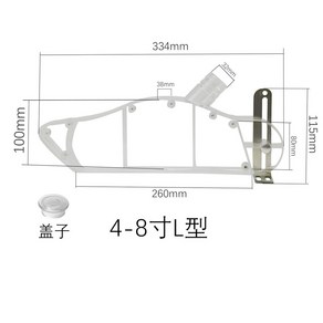 테이블쏘 먼지 날림 방지 먼지집진기능 집진 나무 목공 안전 없는 목공용 집진기 가루, 5 8인치 L형 커터칼, 1개