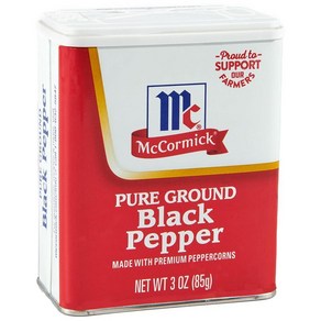 McComick Pue Gound 흑후추 42.5g 1.5온스, 3 Ounce (Pack of 1), 1개