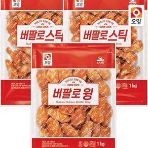 사조오양 버팔로봉 1kg 2봉+버팔로윙, 3kg, 1세트