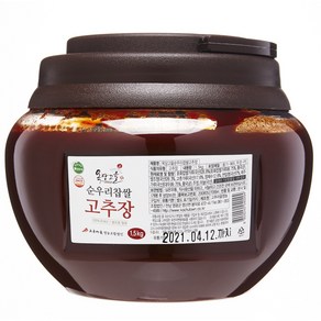 옥당고을 100% 국산 순우리찹쌀고추장, 1.5kg, 1개