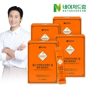 네이처드림 골드 카무트 브랜드밀 함유 발효효소 3g 30포 4박스 / 고역가 고함량 역가수치 높은 곡물 효소, 90g, 4개