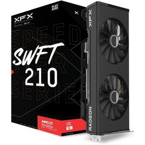 XFX 스피드스터 SWFT 210 라데온 RX 6600 코어 게이밍 그래픽 카드 8GB GDDR6 HDMI 3xDP AMD RDNA 2 RX66XL8LFDQ, RX 7700 XT SWFT