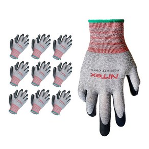 나이텍스 장갑 P200 핏 안전 작업 손바닥 코팅 글러브 10켤레 / Nitex P200 FIT MG Safety Coating Gloves 10pais, 10개