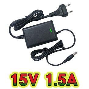 순흥전기 어댑터 15V 1.5A 전원선일체형 SMPS 1500mA 어댑터 아답터 직류전원장치, SH-31515, 1개