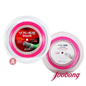 주봉 VX-66 0.66mm200m 핑크 배드민턴 스트링, 단품, 1개