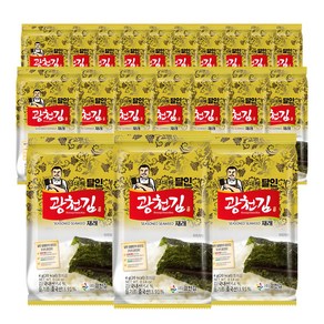 광천김 3대째 달인 재래 도시락김, 20개, 4g