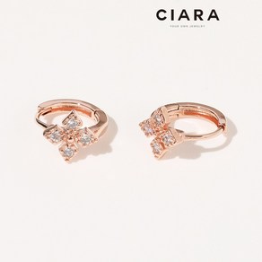 CIARA 14K Maleo 포리브스 샤이닝 원터치 귀걸이(GoldPlated)