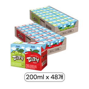 애니몰 매일유업 어린이간식 주스혼합 피크닉 사과 + 청포도, 48개, 200ml