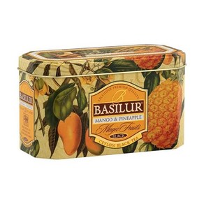 BASILUR TEA 베질루르 홍차 망고 & 파인애플 티백 20봉입, 20개입, 40g, 1개