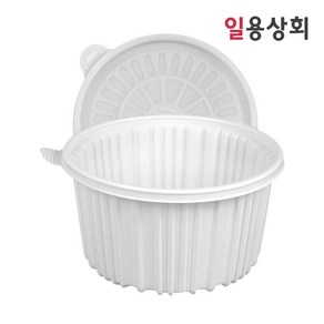 [ILYONG] 탕용기 JH 225파이 대 3000ml 50세트 PP 백색, 50개, 1세트