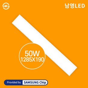 남영 LED 엣지등 1285x190 50W 플리커프리, 남영 엣지등 50W 1285x190, 주광색(흰색빛)