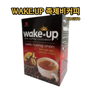 Wake up 웨이크업 커피 믹스 306g x 3개 족제비커피 위즐커피 베트남커피 총54스틱, 18개입