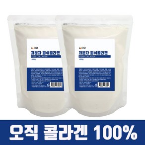 다담 저분자피쉬콜라겐 400g 무첨가 500달톤 1000달톤 글루텐프르 이산화규소 없는 100% 먹는 어린 분말 가루, 2개