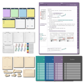 노트 스티커 아이패드 굿노트 속지 하이퍼링크 pdf 다꾸, 노트 스티커 셋트