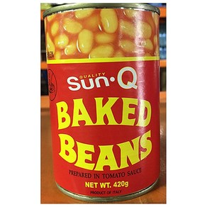 베이키드빈스(썬큐 420g)X4 업소용 부대찌게콩 흰강낭콩 통조림, 4개, 420g