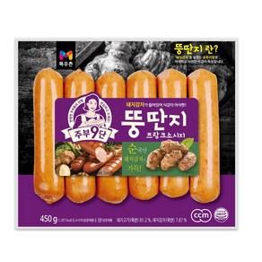 목우촌 주부9단 뚱딴지 프랑크소시지 /냉장-일반박스 발송, 2개, 450g