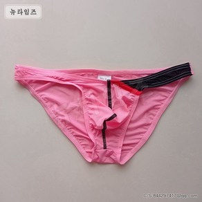 남성 삼각거들 투명스판 핑크팬티 뉴타임즈 U439I293