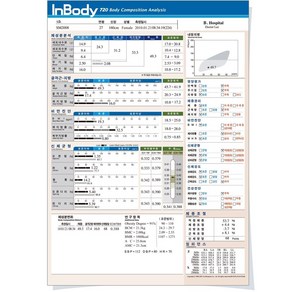 인바디720 용지 결과지 종이 프린트 출력표 500매 1.성인용 ... 1개, 3.체형 결과지 500매 × 1개