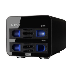 넥스트 2BAY USB 3.0 하드랙타워 NEXT-702U3 RAID, 1개