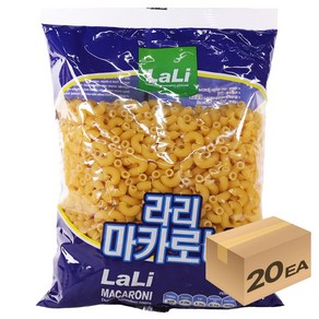 1박스) 라리 마카로니 500g x 20개입, 20개