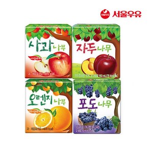 서울우유 오렌지나무+자두나무, 24개, 120ml