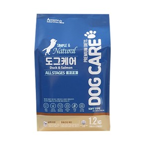 미미씨앙 도그케어 올스테이지 1.2kg 강아지 전견용 소프트사료 연어+아마인함유, 1개